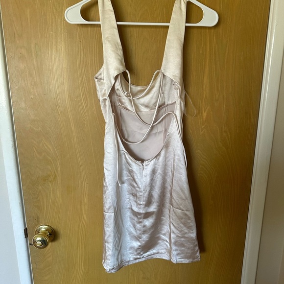 Princess Polly Cobie Mini Dress Champagne - Picture 4 of 5